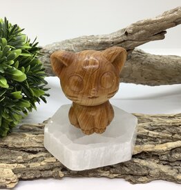 Wood Carving Cat