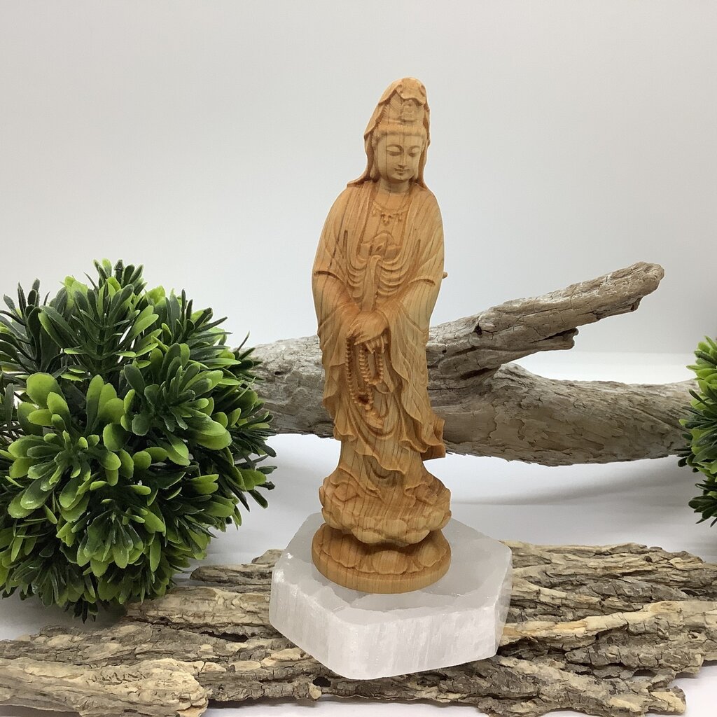 Wood Carving Kuan Yin