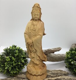 Wood Carving Kuan Yin Large