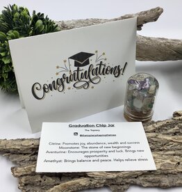 Graduation Chip Jar and Card