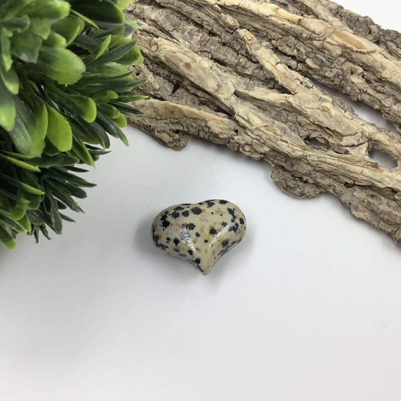 Dalmatian Stone Mini Heart