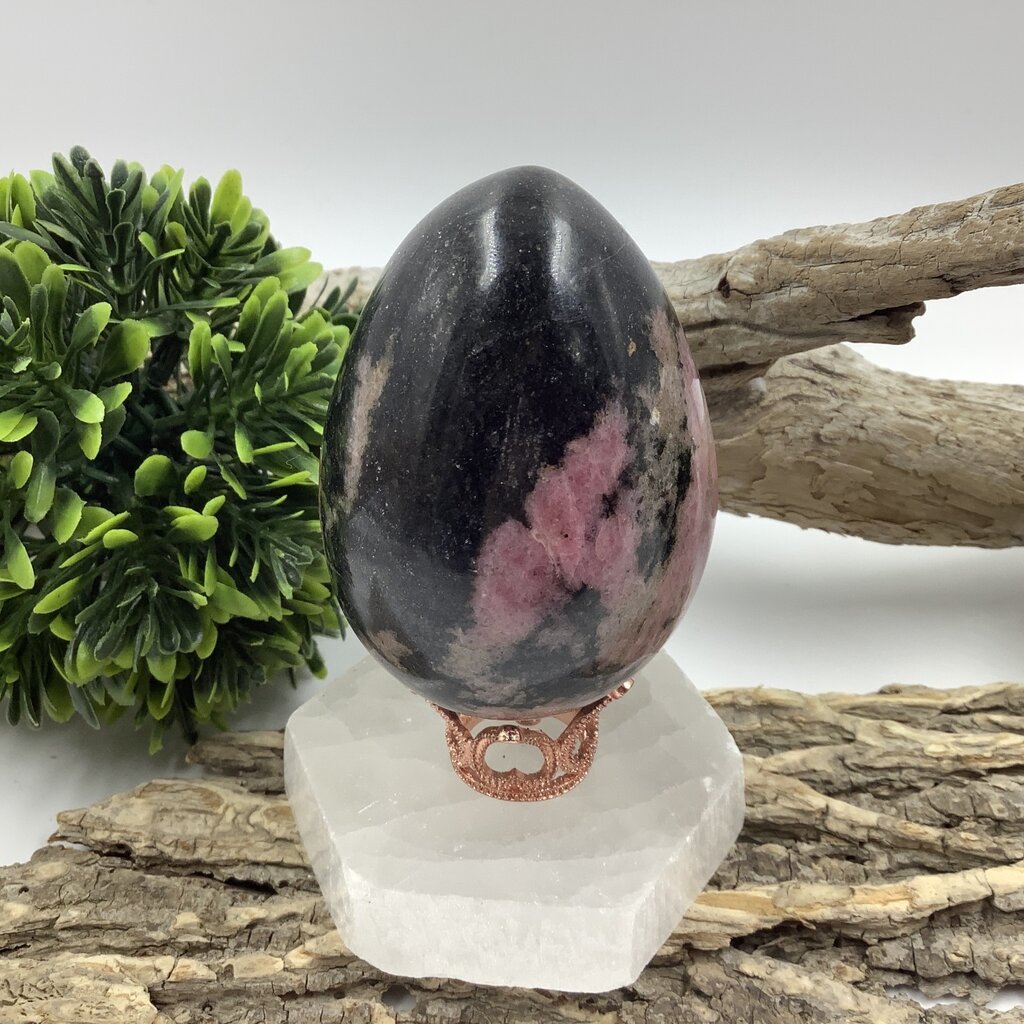 Rhodonite Egg 67 mm Height