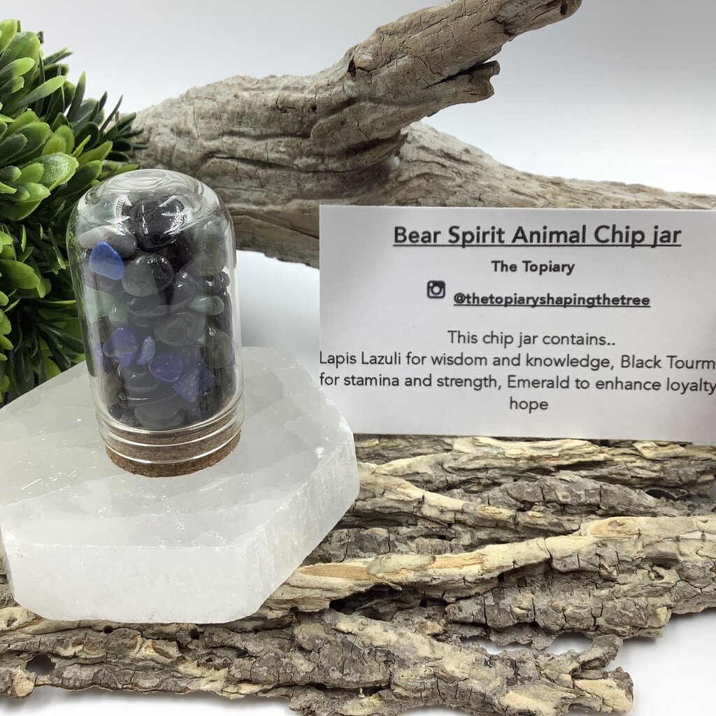 Spirit Animal Crystal Chip Jars
