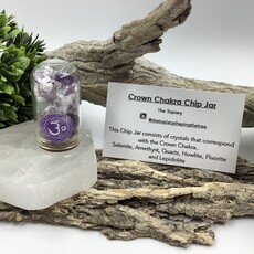 Chakra Crystal Chip Jars