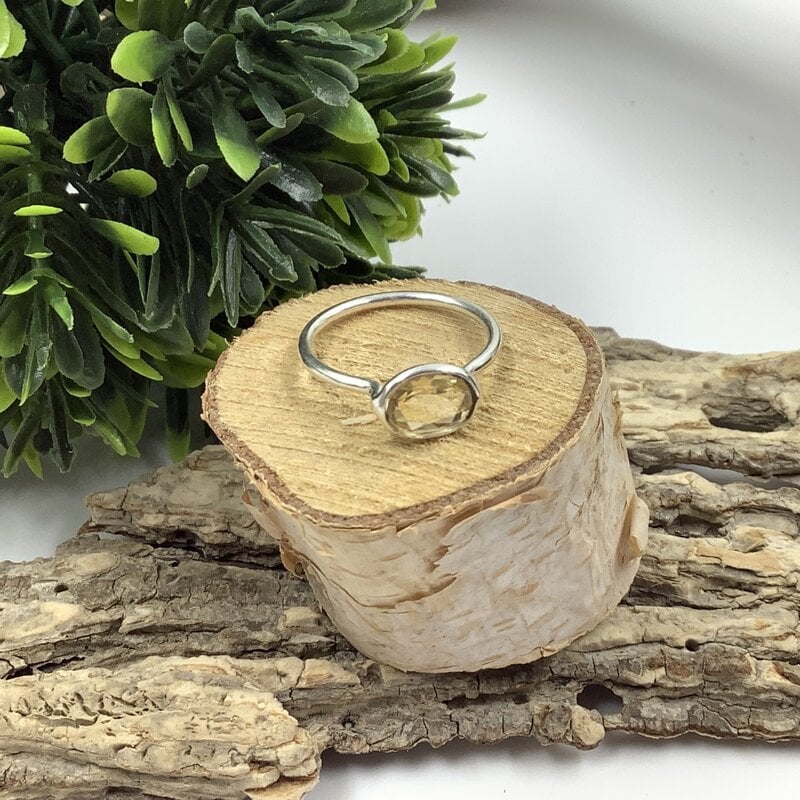 Citrine Sterling Silver Ring size 5