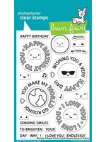 Lawn Fawn Stamp reveal wheel circle sentiments