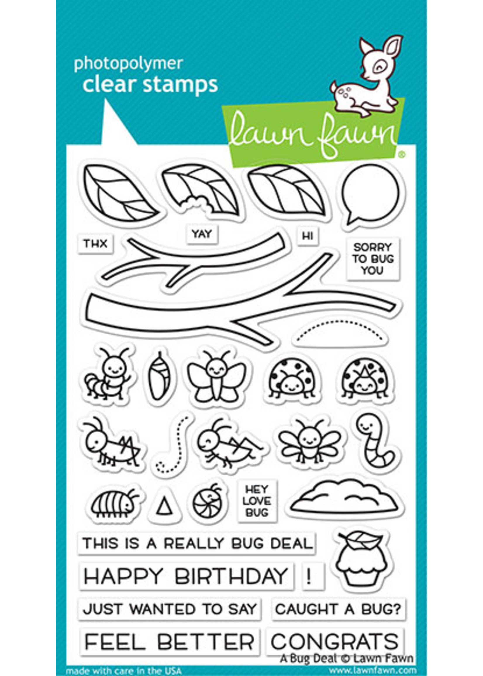 Lawn Fawn Stamp a bug deal
