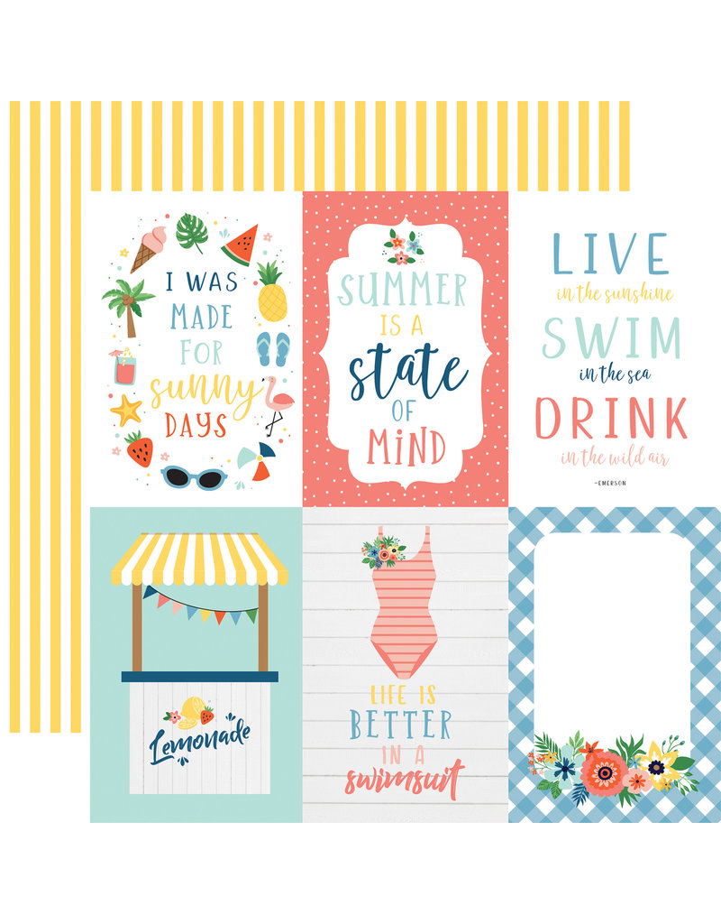 Echo Park Ep Paper Summertime 4x6 Journaling Cards Creative Escape