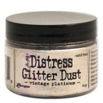 RANGER Distress Glitter Dust TH Vintage Platinum