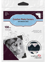 scrapbook adhesives 3L Photo Corners Black