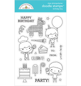 DOODLEBUG Doodlebug party time birthday boy doodle stamps