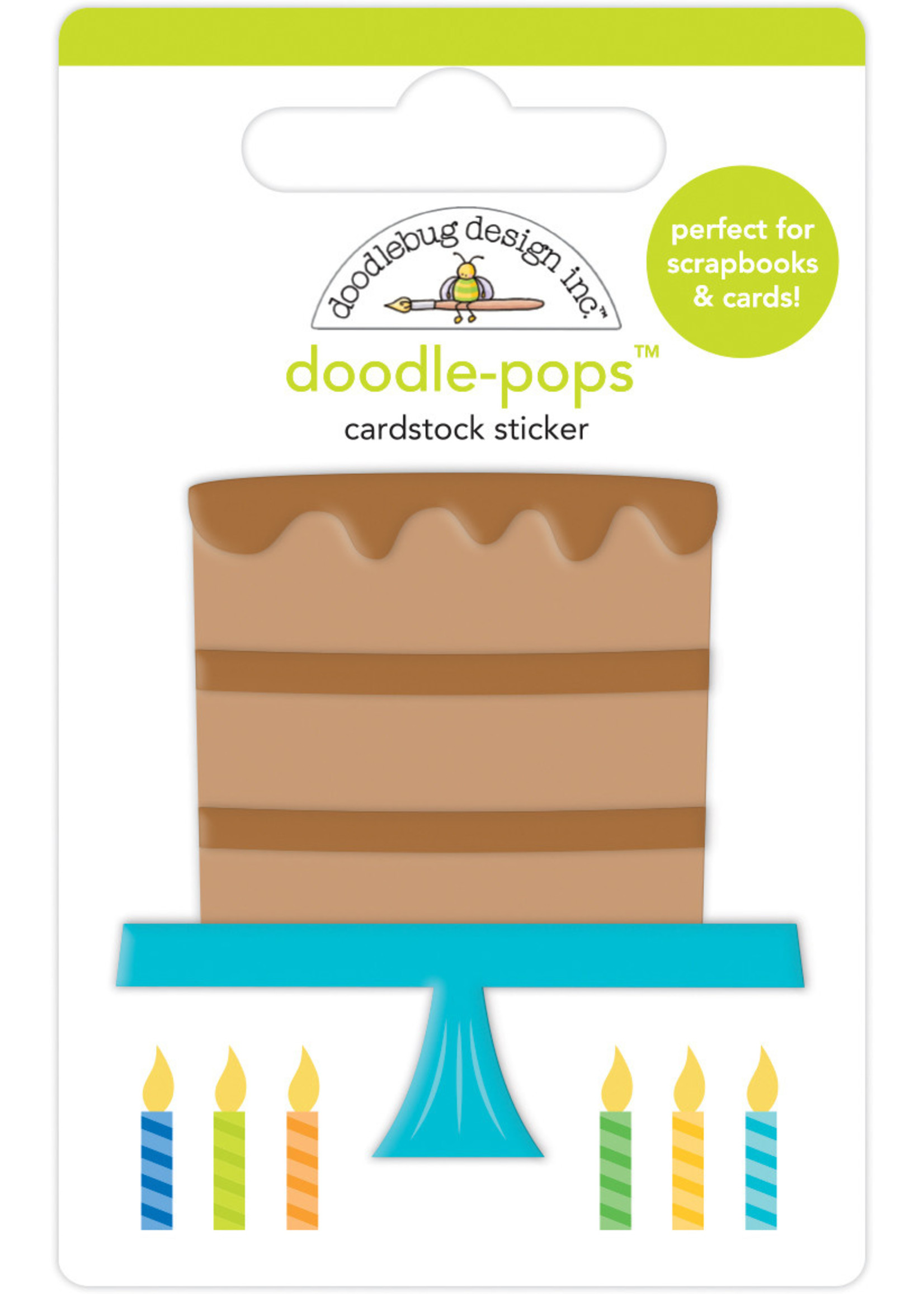 party time chocolate cake doodle-pops