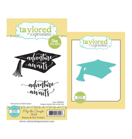 Taylored expressions FLIP THE SCRIPT - GRAD STAMP & DIE COMBO