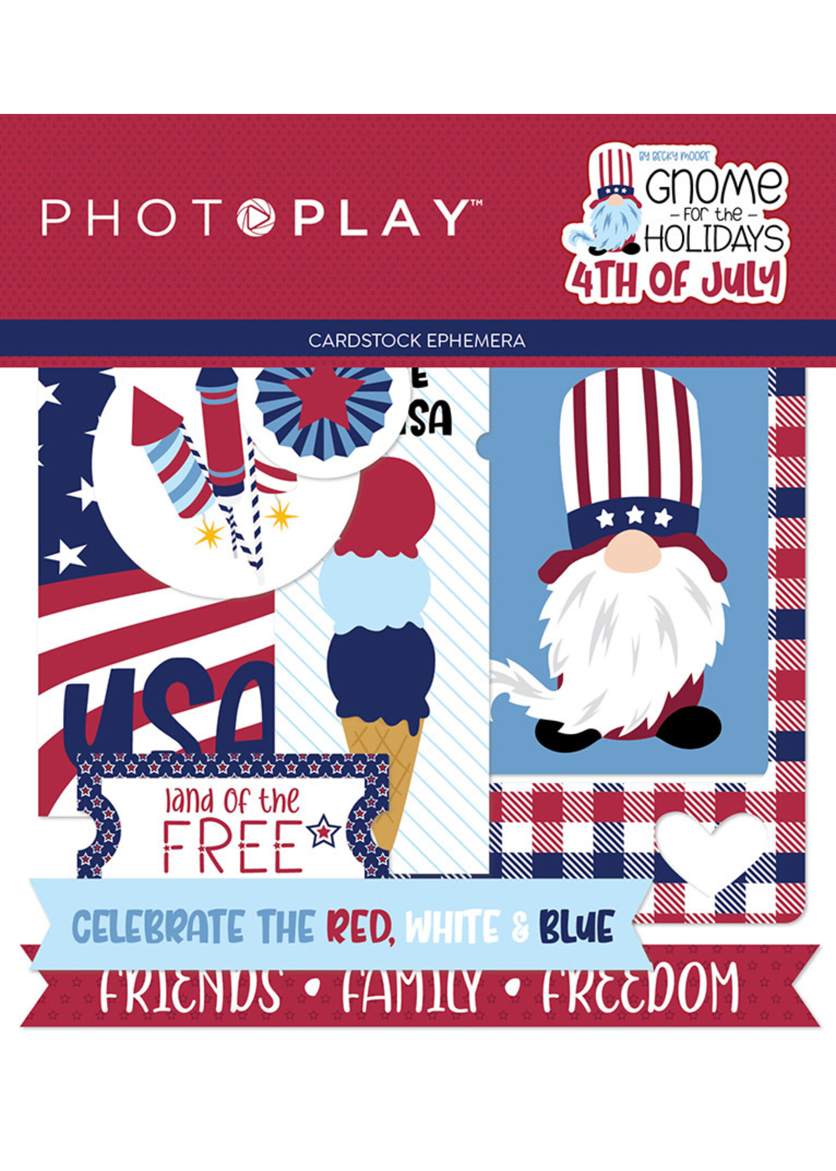 Photoplay Gnome for July 4th  Ephemera