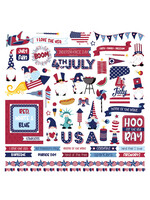 Photoplay Gnome for July 4th Element Sticker