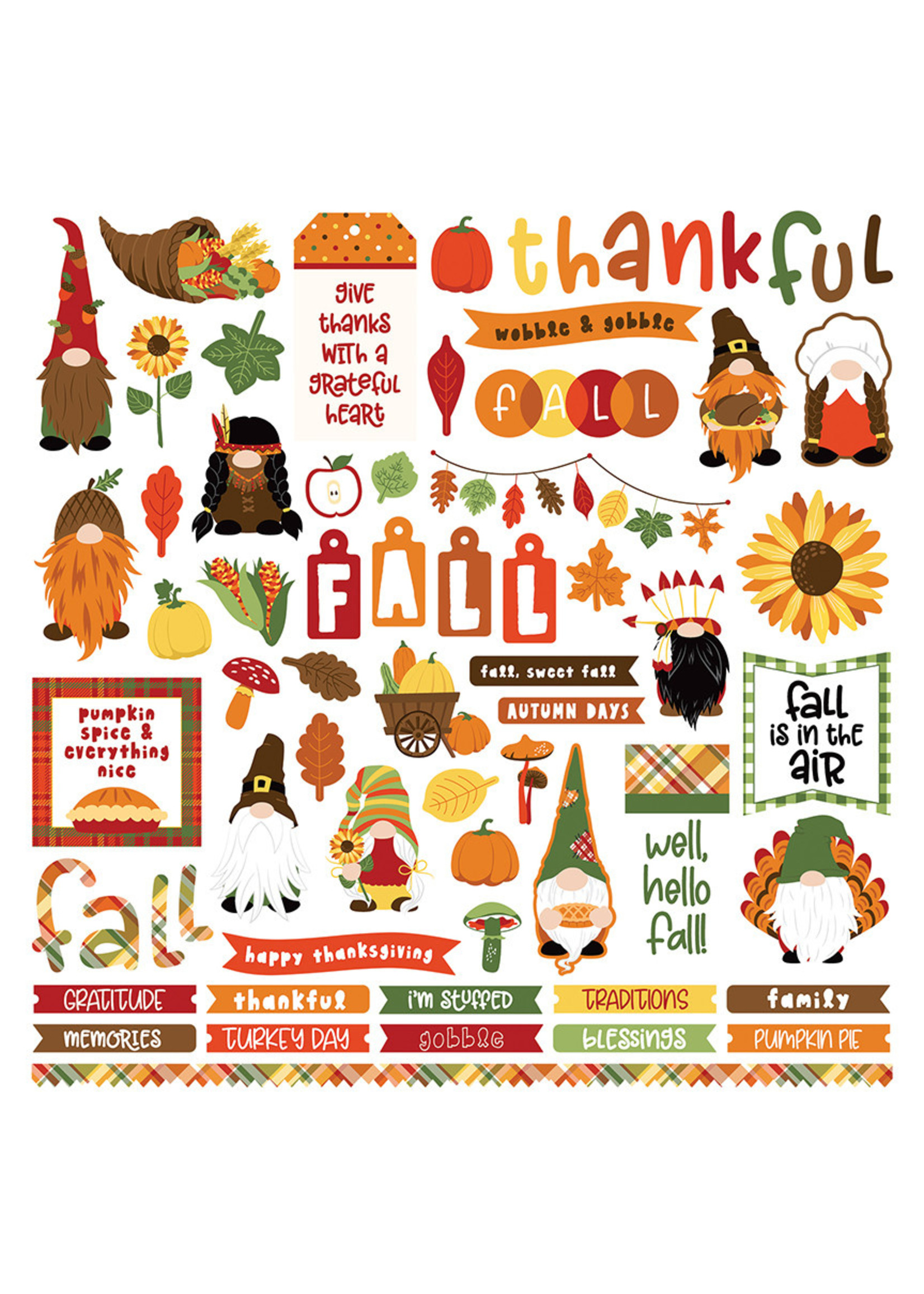 Photoplay Gnome for Thanksgiving Element Sticker