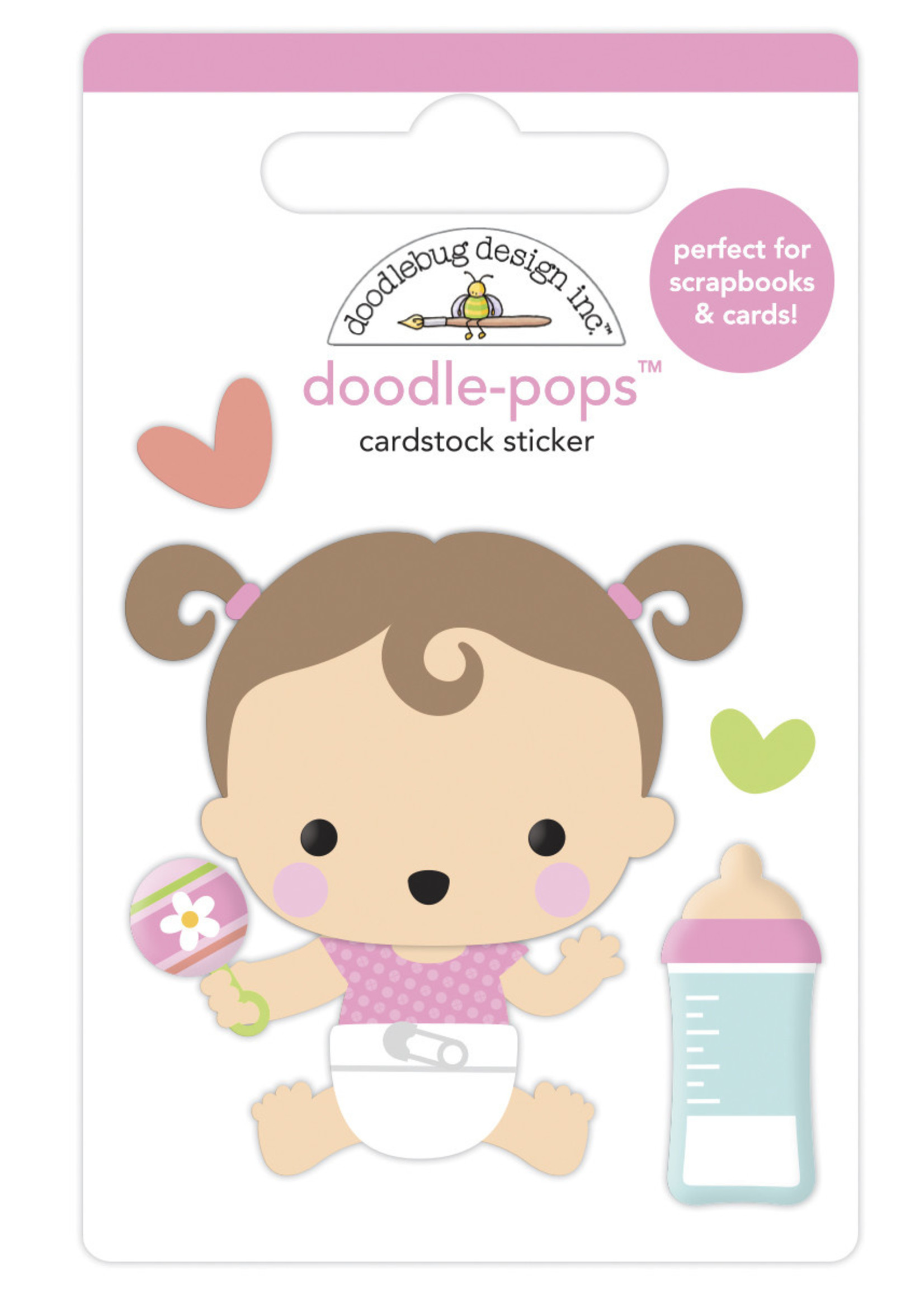 DOODLEBUG bundle of joy: sweet girl doodle-pops