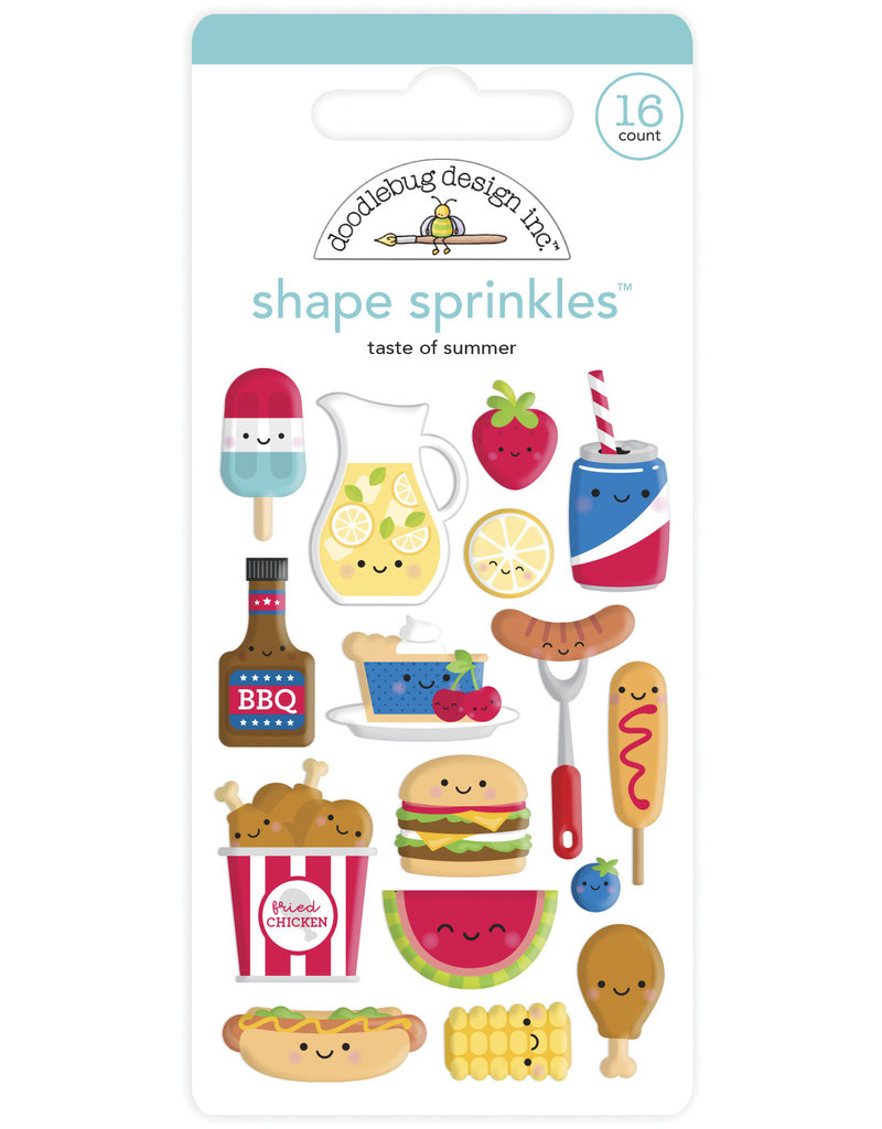 DOODLEBUG bar-b-cute: taste of summer shape sprinkles