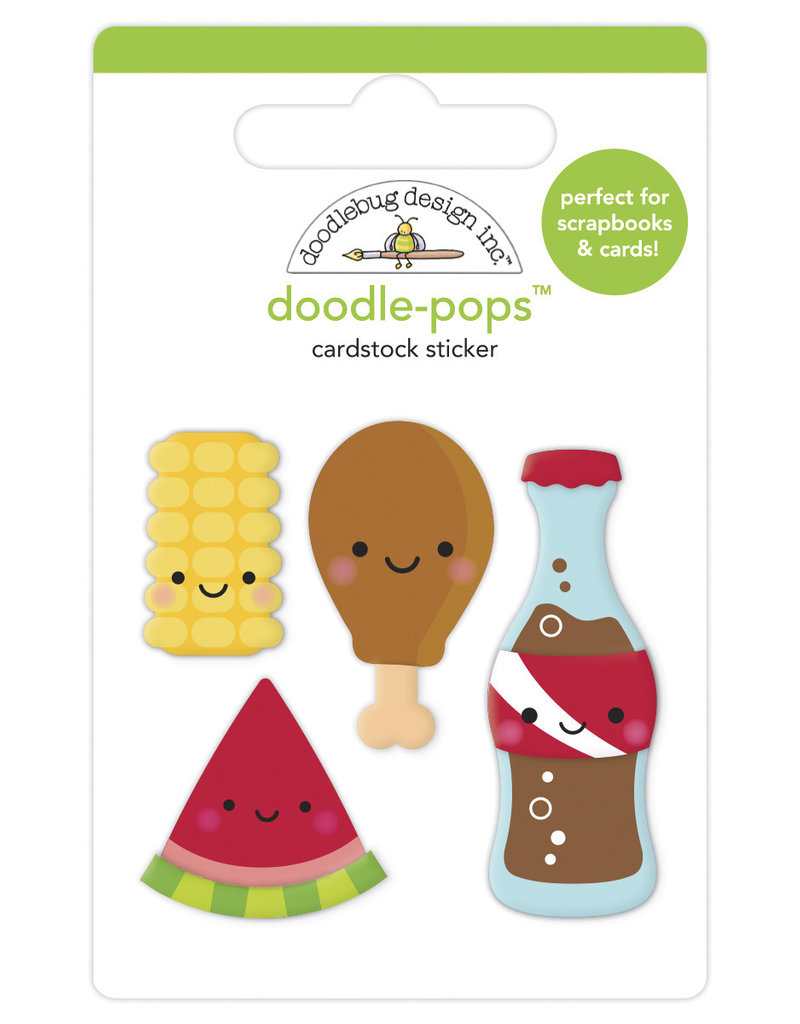 DOODLEBUG bar-b-cute: foodie friends doodle-pops