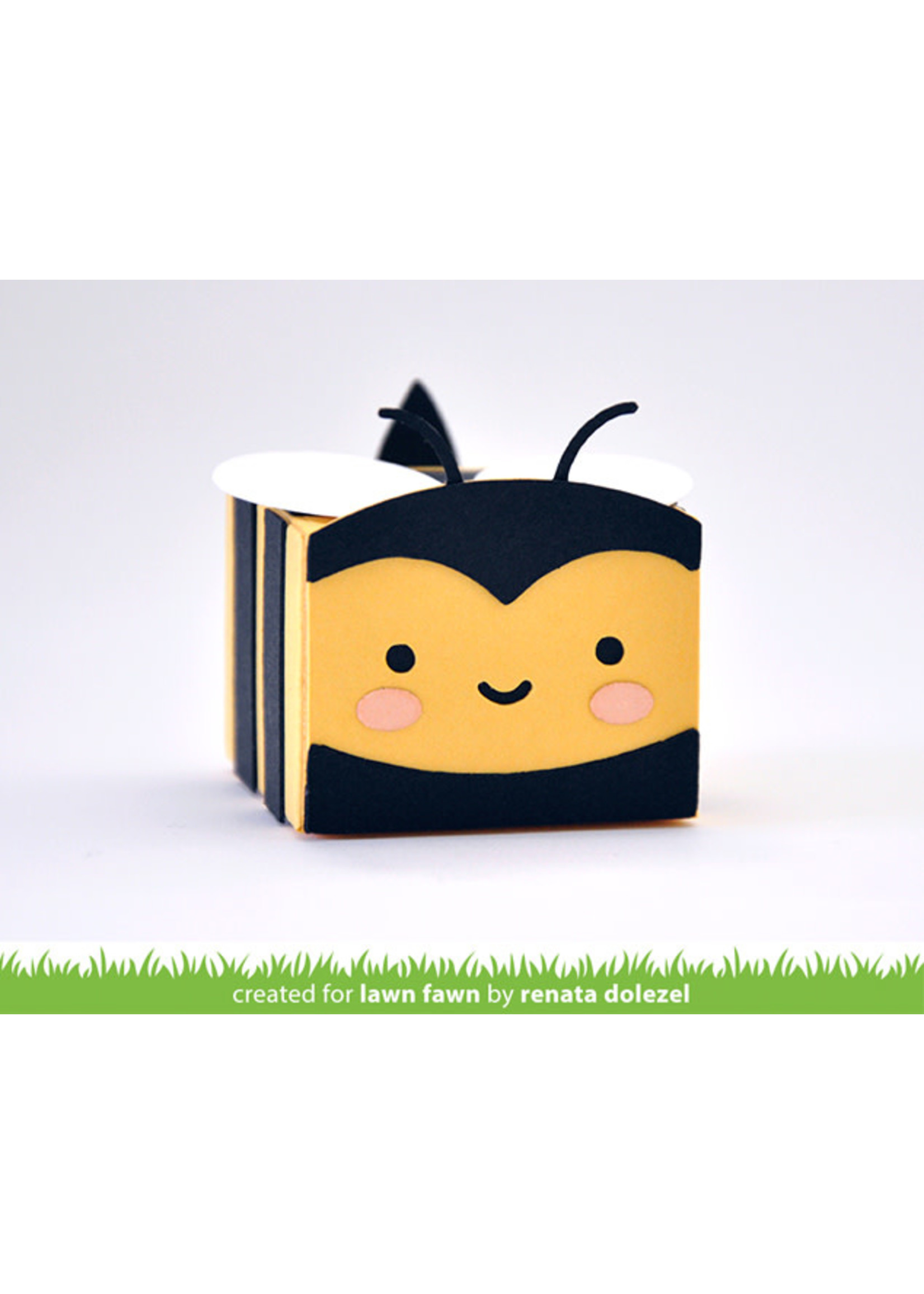 Lawn Fawn tiny gift box bee addon Creative Escape