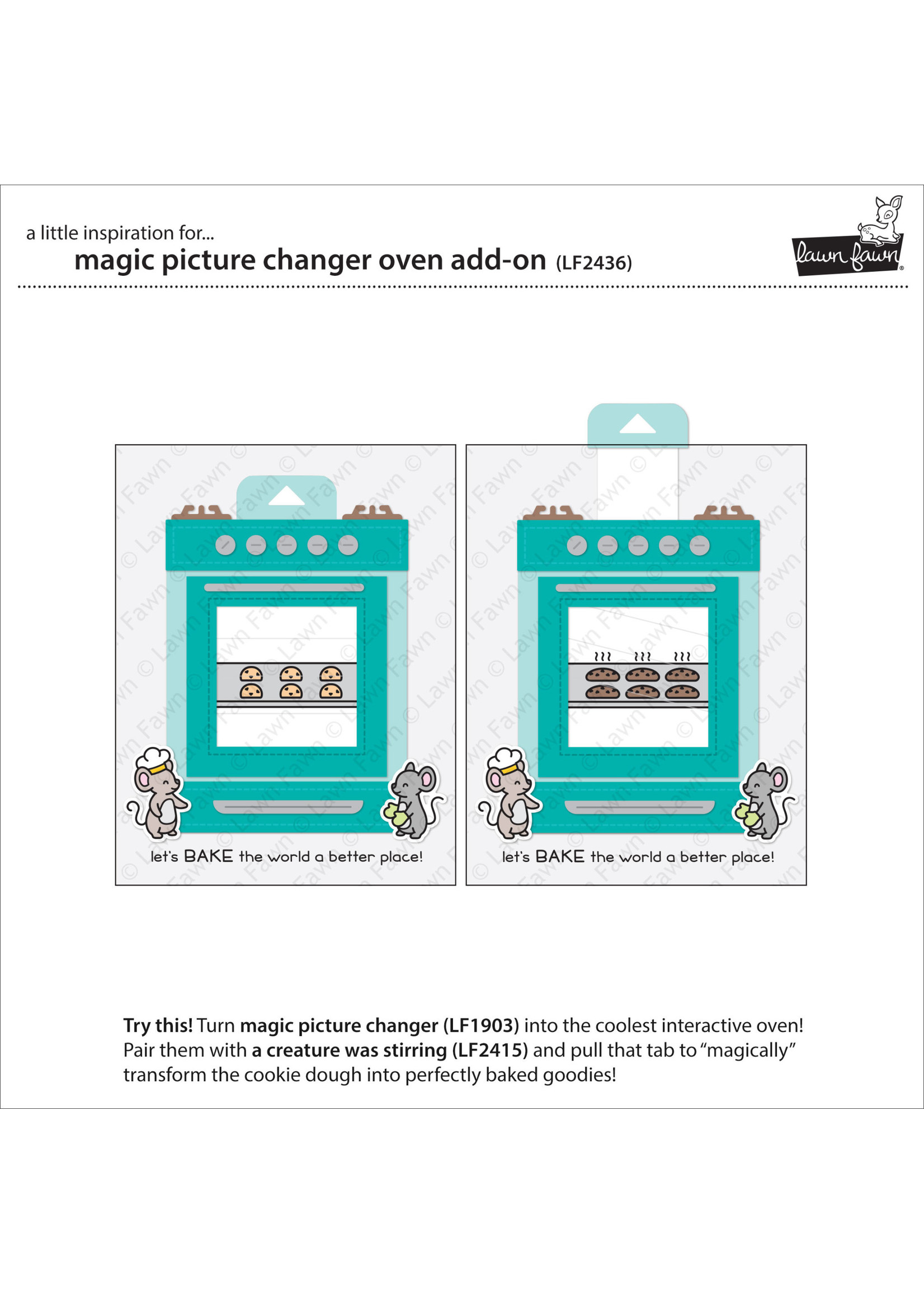 Lawn Fawn magic picture changer oven add-on die