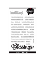 Photoplay Blessing 4"x6" Word Stamp