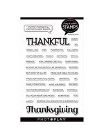 Photoplay Thankful/Thanksgiving 4"x6" Word Stamp