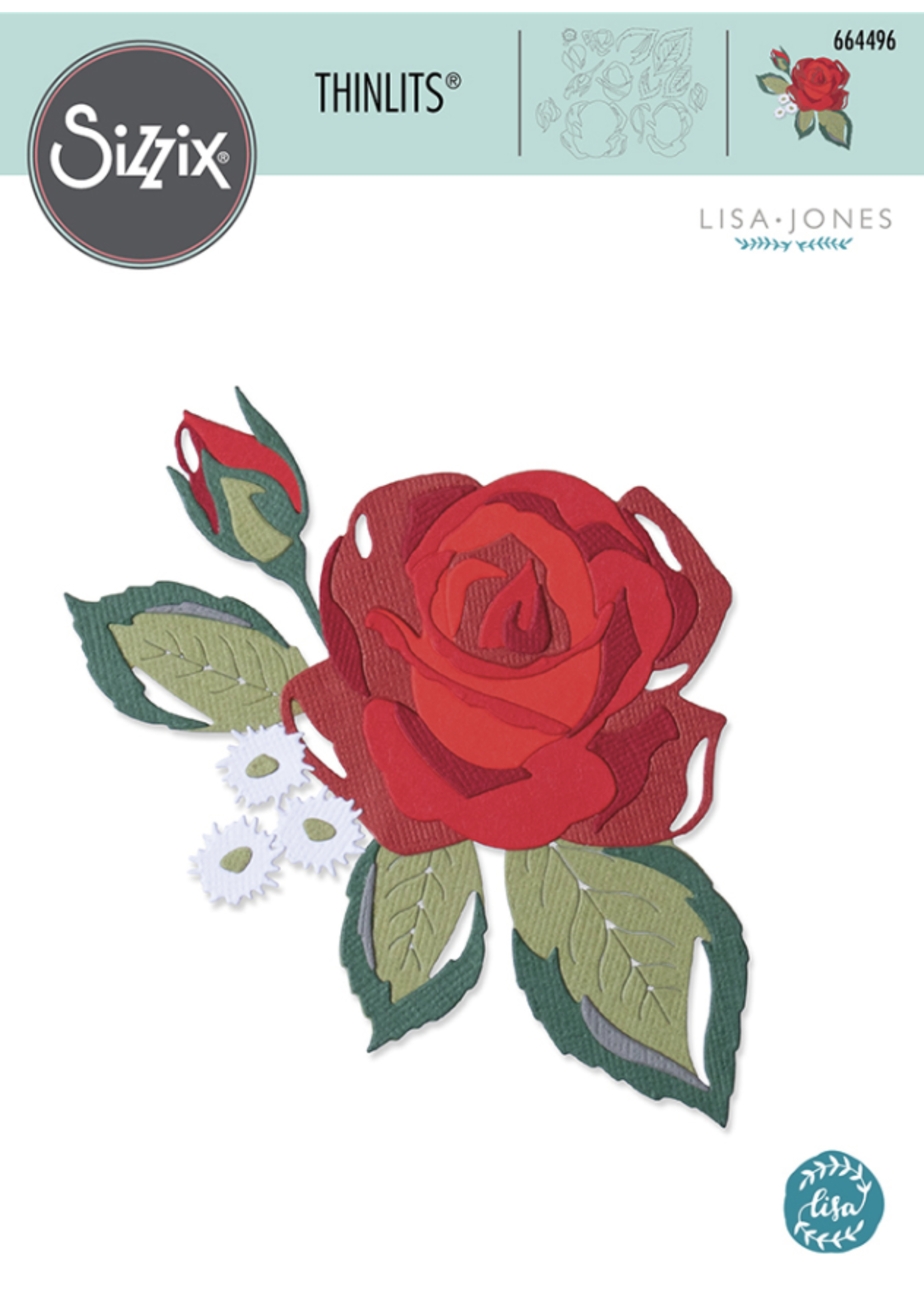 Lisa Jones Layered Rose Thinlits
