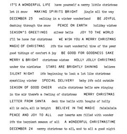 Tim Holtz Tiny Text Christmas Stamp