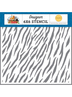 Zoo Adventure: Zebra Stencil