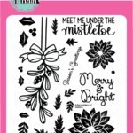 pink & main Mistletoe Stamp