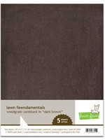 Lawn Fawn woodgrain cardstock - dark brown