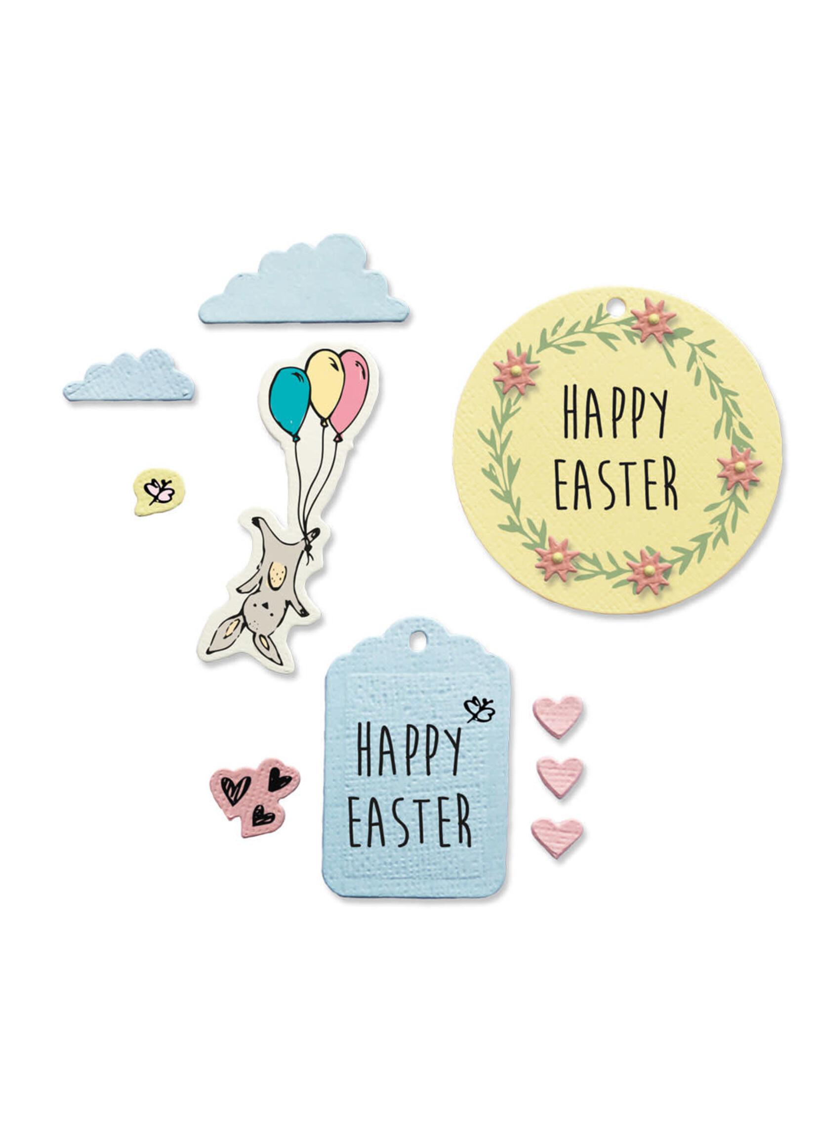 Sizzix Easter Fun Framelits Die w/Stamps