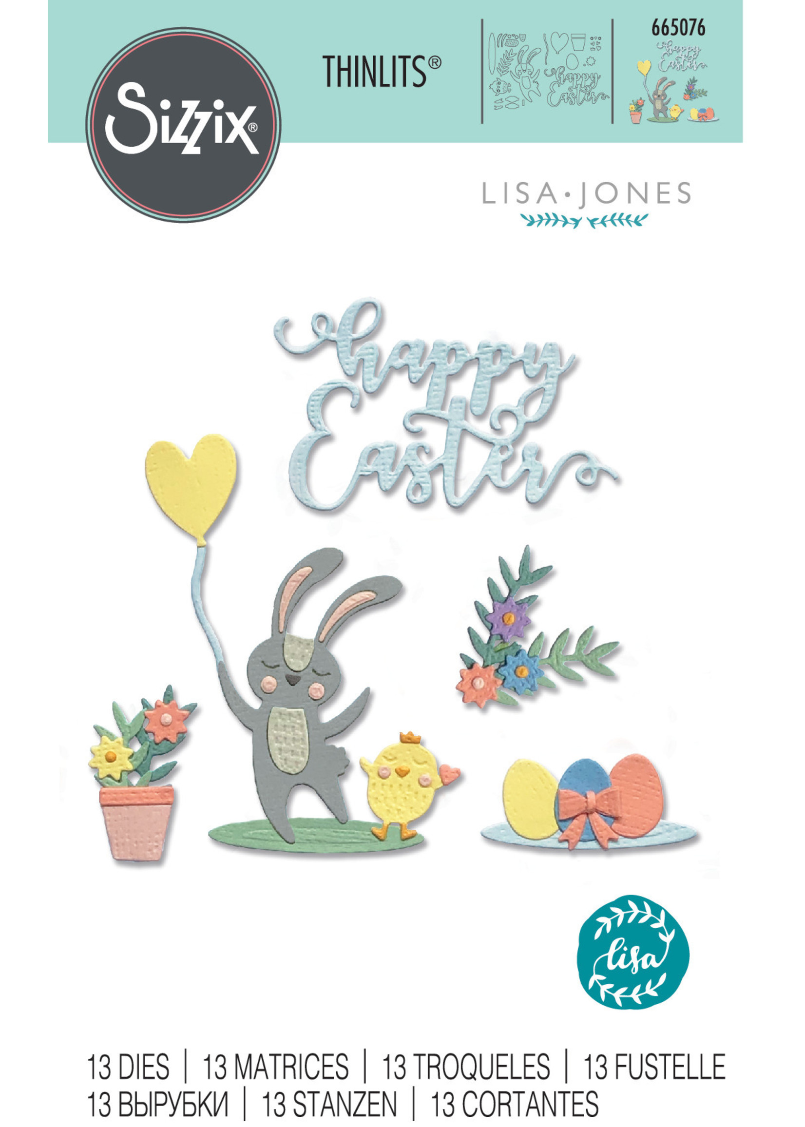 Sizzix Easter Icons Thinlits Die Set