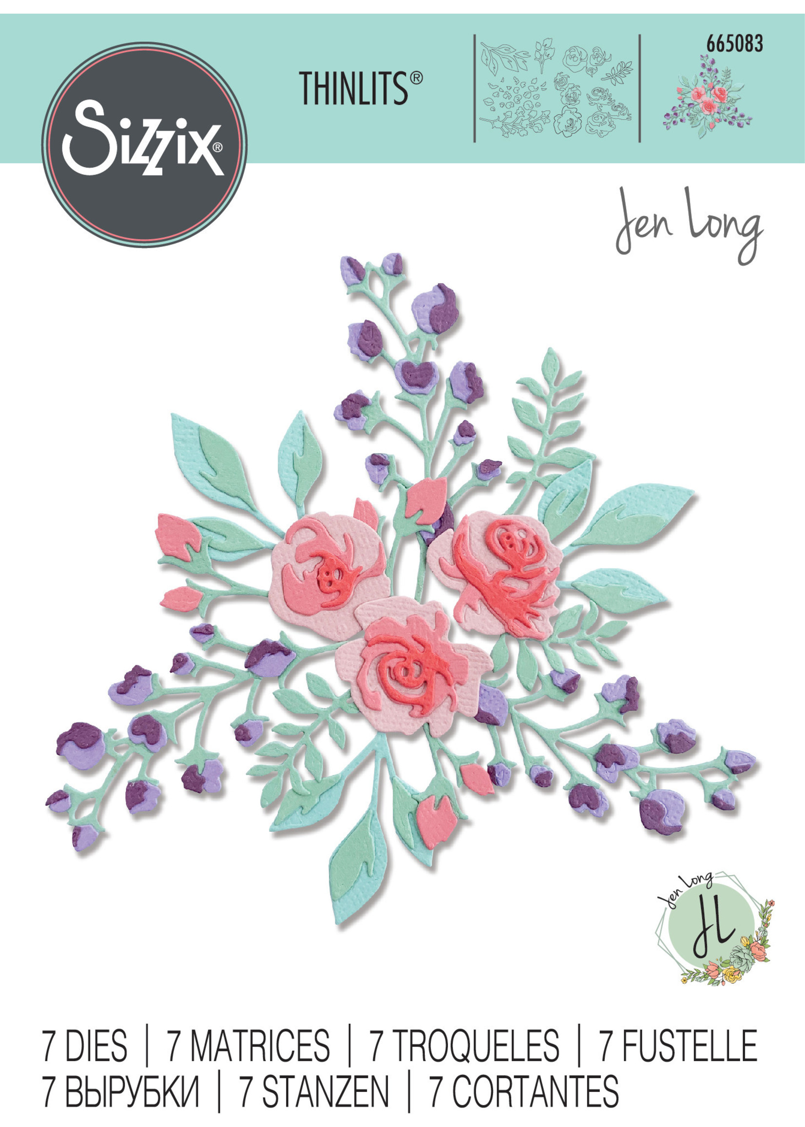 Jen Long-Philipsen Floral Layers #2 Thinlits Die Set