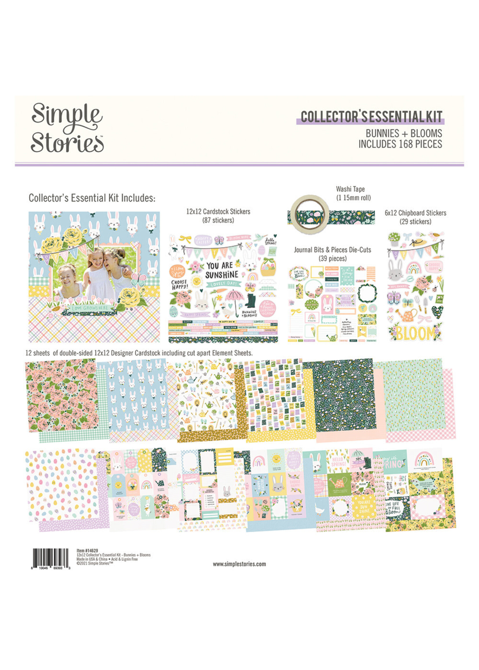 Simple Stories Bunnies + Blooms - Collector's Essential Kit