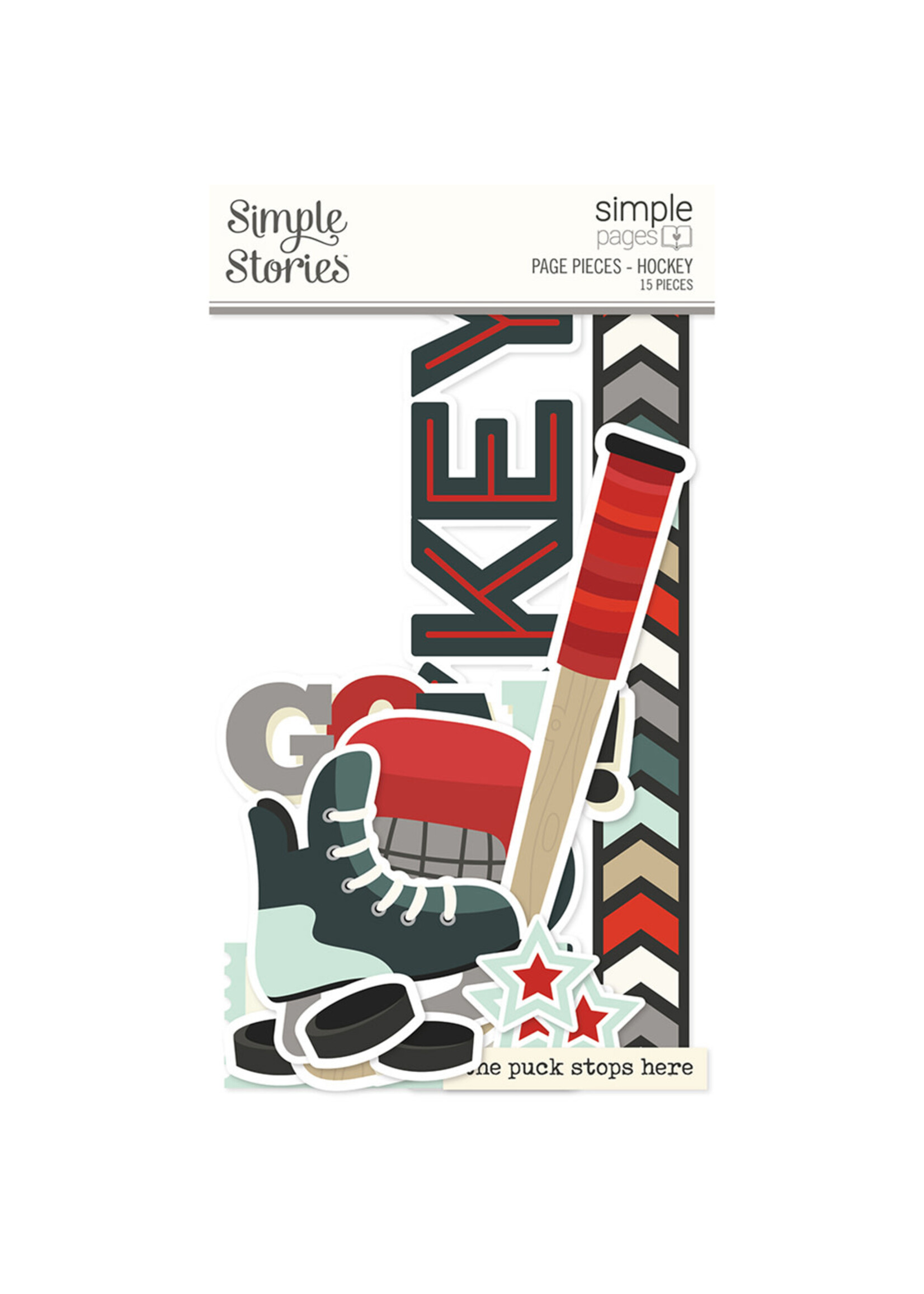 Simple Stories Simple Pages Page Pieces - Hockey