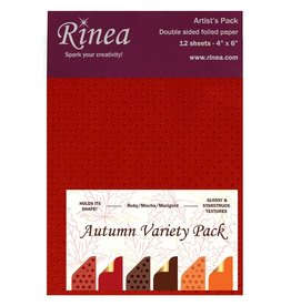 Rinea AUTUMN FOILED PAPER VARIETY ARTIST'S PACK