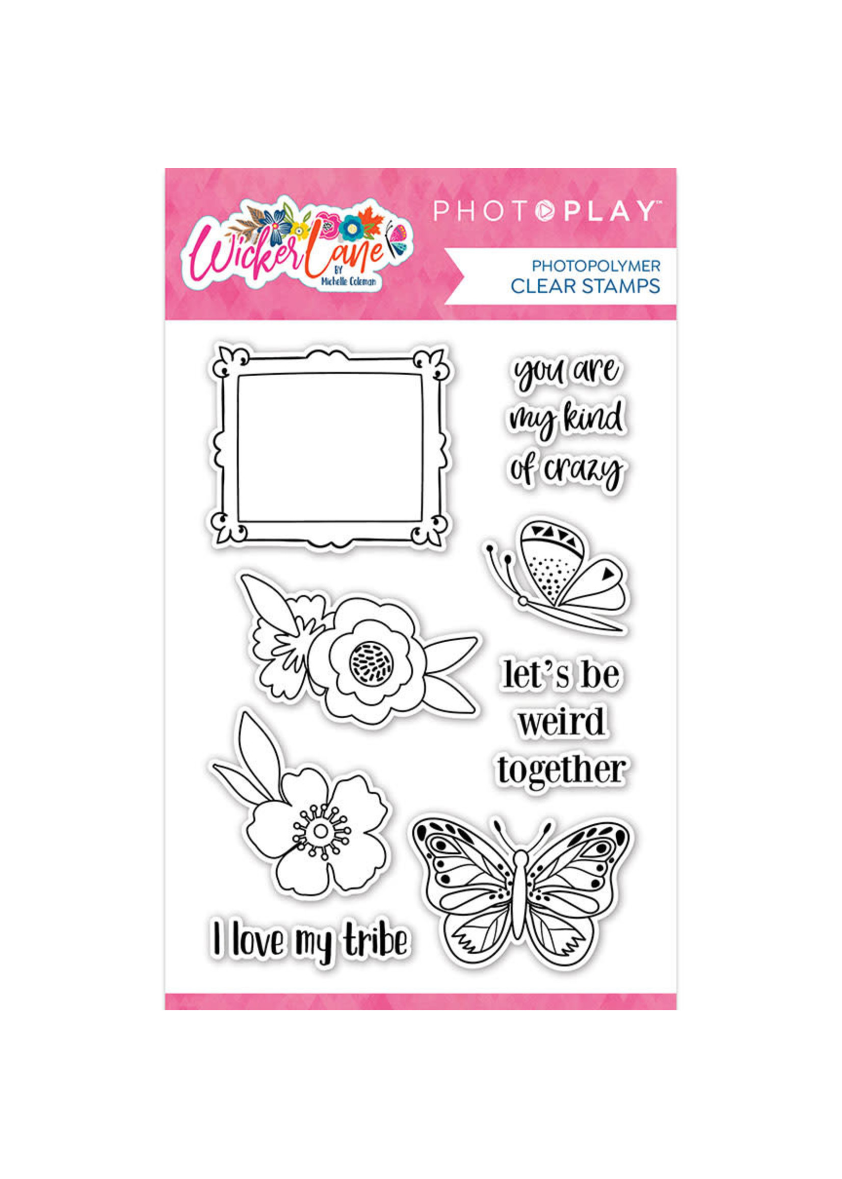 Photoplay Wicker Lane: 4"x6" Stamp Set