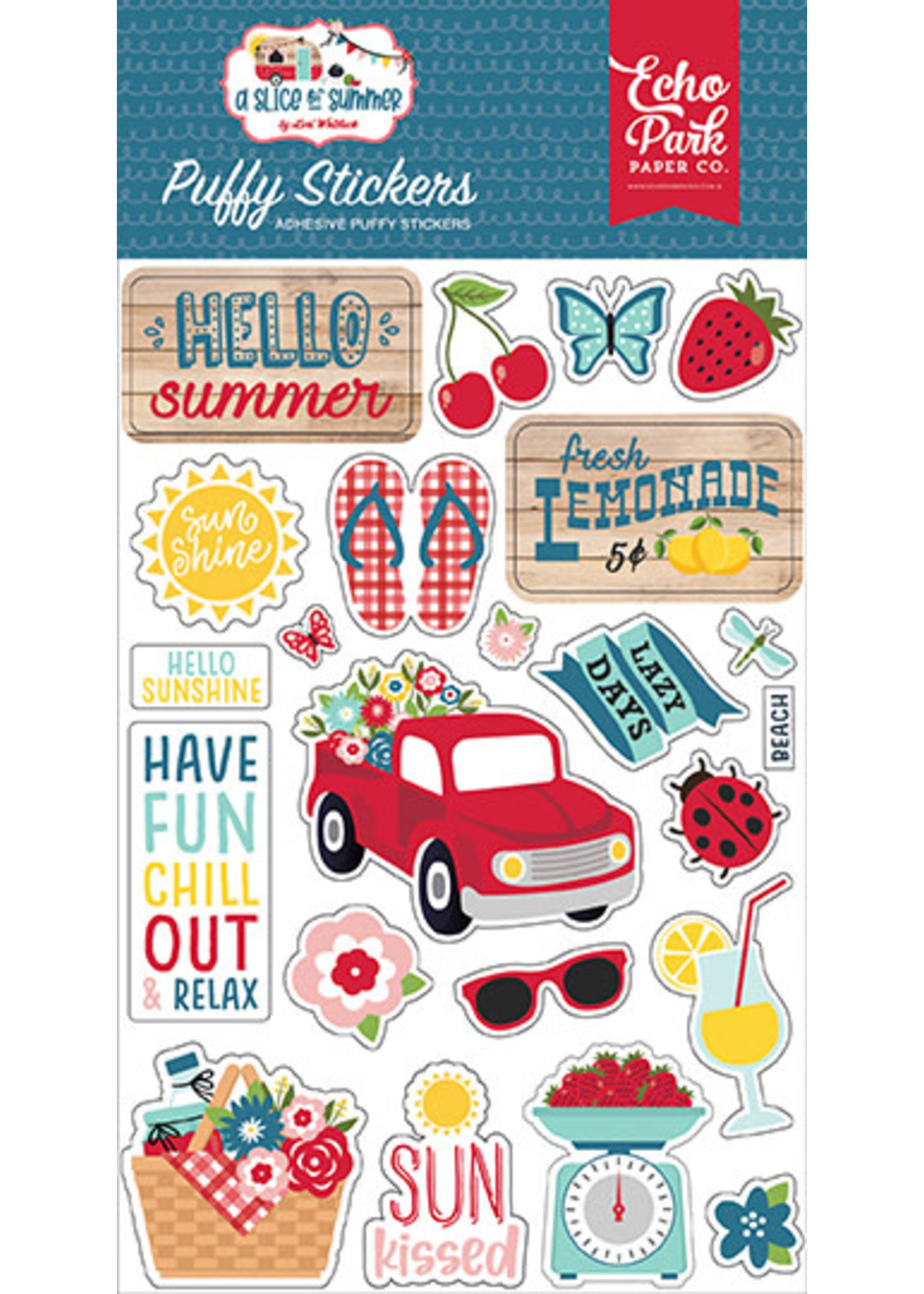 Echo Park A Slice Of Summer:  Puffy Stickers
