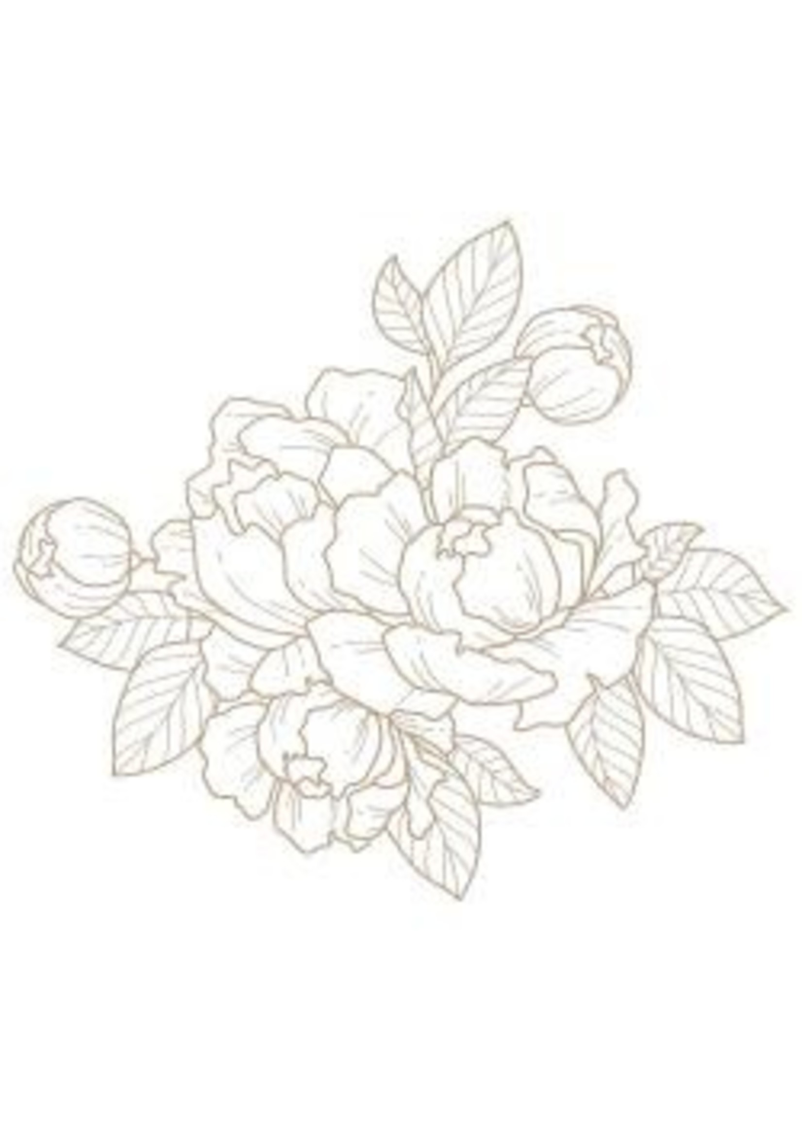 spellbinders Glimmering Peony