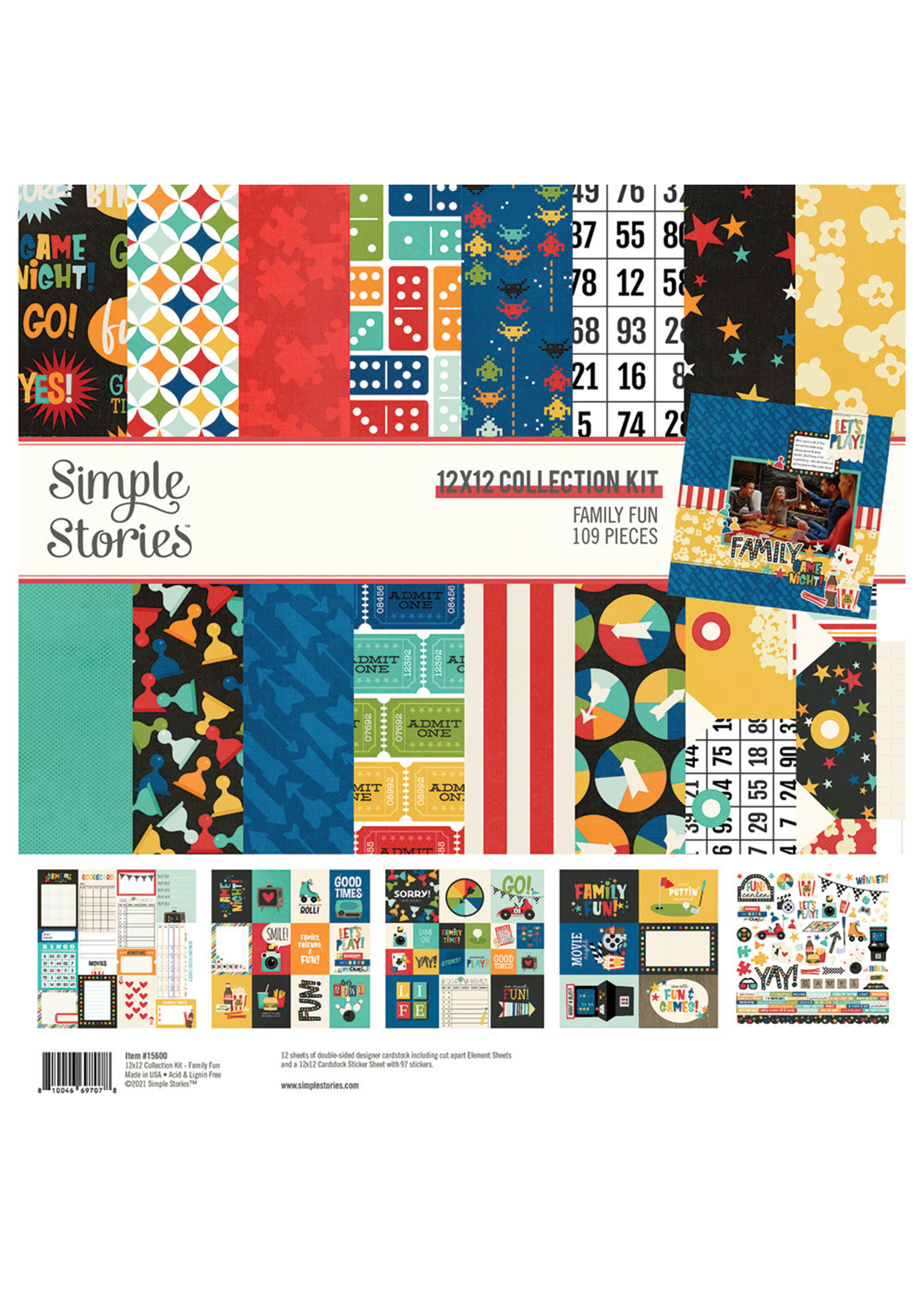 Simple Stories Family Fun Collection Kit Creative Escape