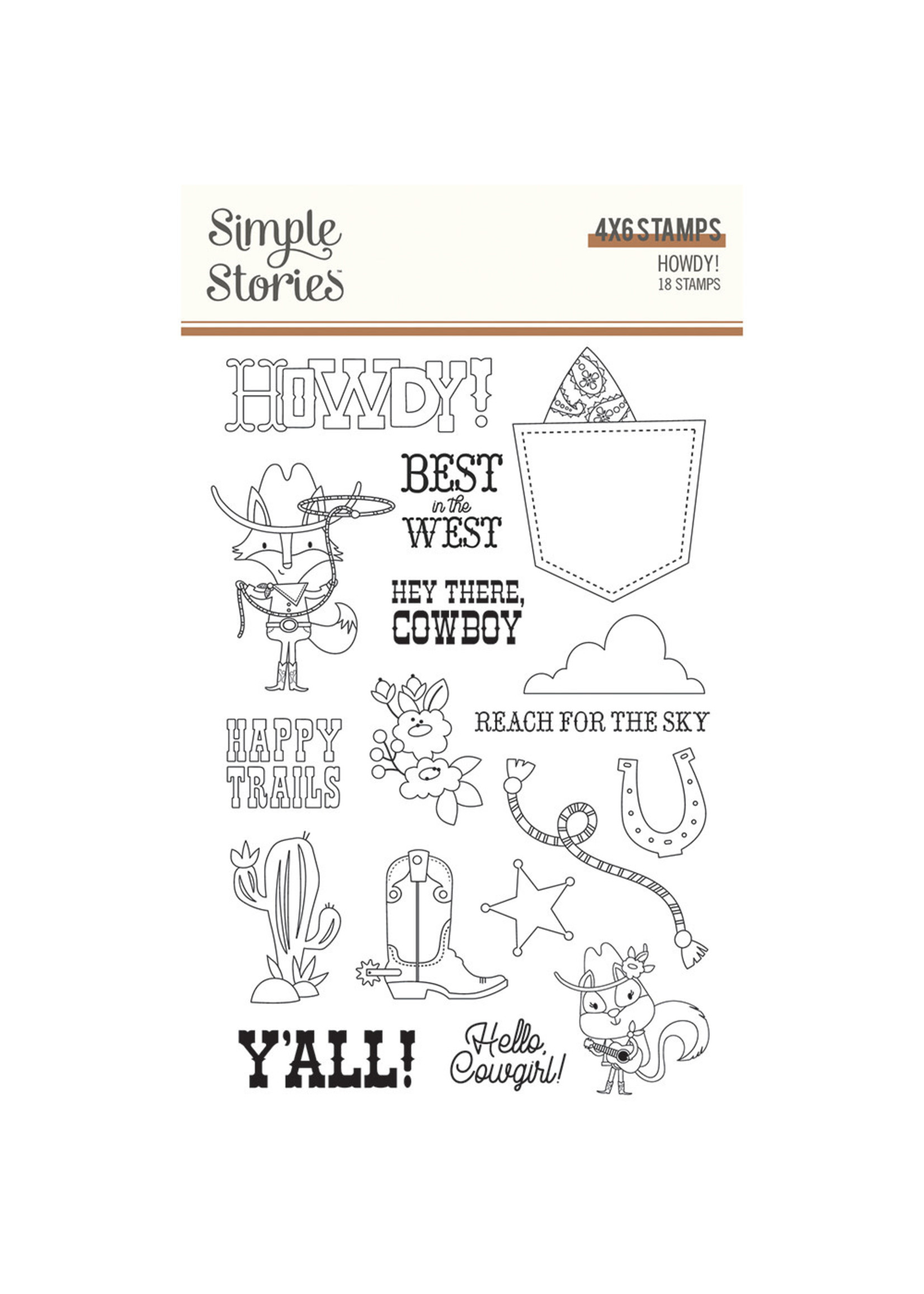 Simple Stories Howdy! - Stamps