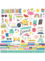 Simple Stories Sunkissed - Cardstock Sticker