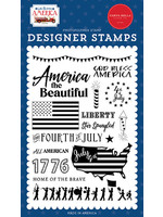 Carta Bella God Bless America: Stamp Set