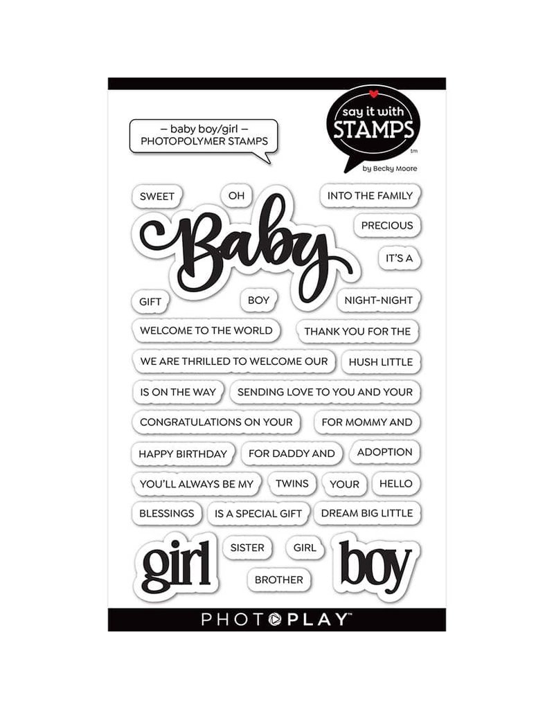 Photoplay Baby Boy/Girl  Stamps