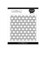 Photoplay Hexies 6x6 Background Stamp
