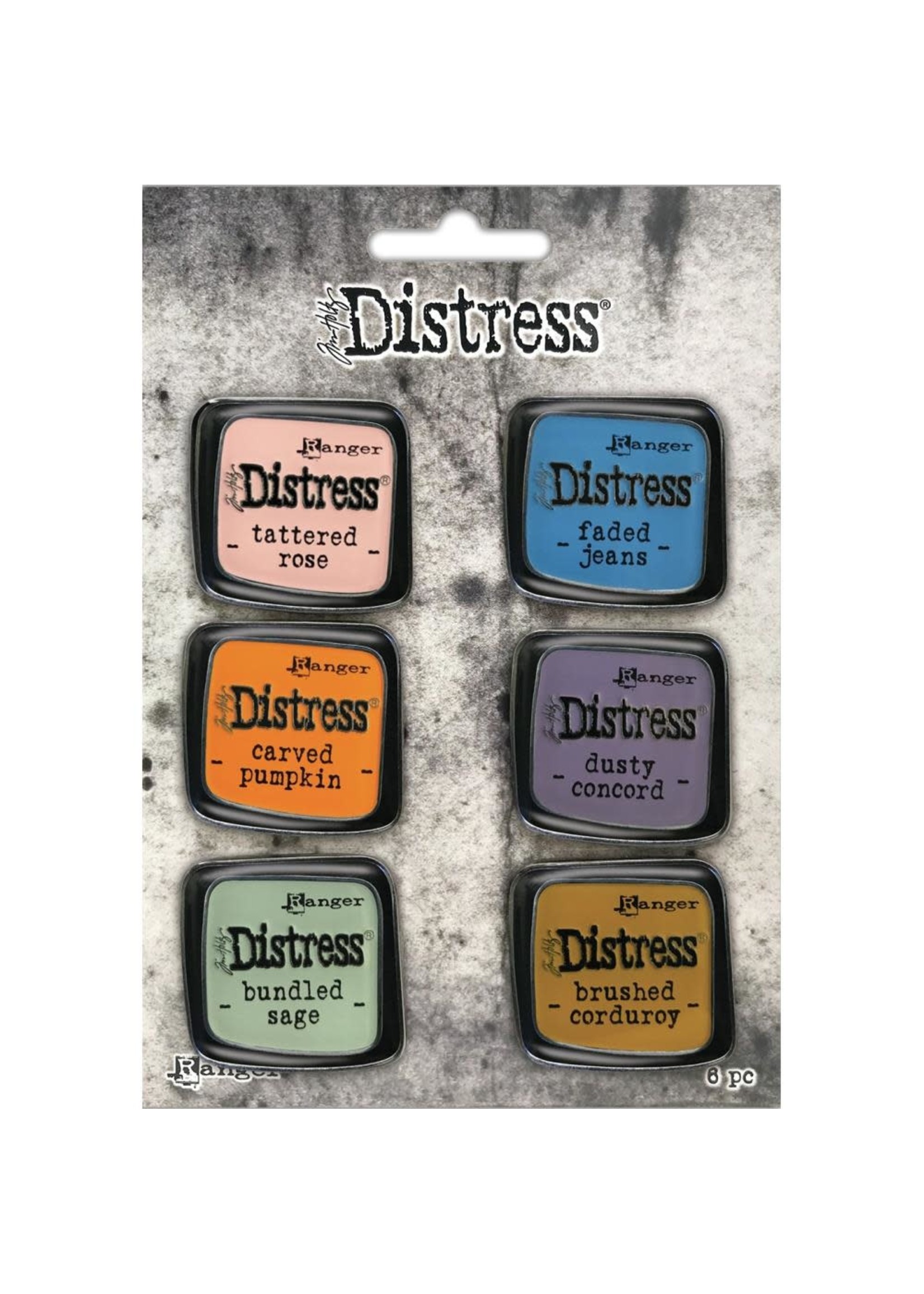 notions Set 8 Distress Pin Collection