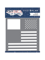 Photoplay America the Beautiful - Stencil Flag
