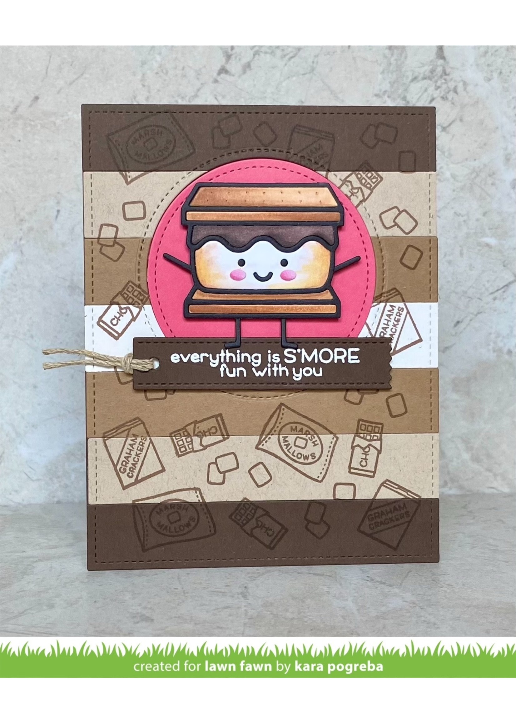 Lawn Fawn smiley s'more die